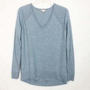 GAP Men's V-Neck Pullover Blue Sweater Size S